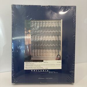 Vintage Ivory Lace Floral Sheer SHOWER CURTAIN Cottage Shabby Chic Boho 72”x72”